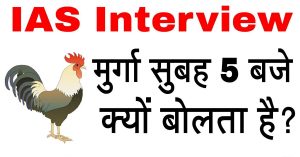 IAS इंटरव्यू : मुर्गा सुबह 5 बजे ही क्यों बोलता है ? इसका जवाब देने में 99% लोग हुए फ़ैल