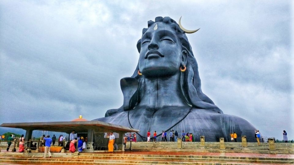 At A Height Of 112 Feet The Adiyogi Shiva Statue In Coimbatore Is The Largest Bust Sculpture In The World 2020 top things to do in coimbatore. adiyogi shiva statue in coimbatore