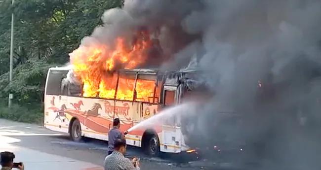 School Bus Catches Fire in Faridabad: 47 Students Escape Unhurt