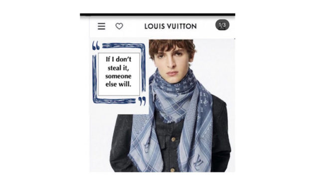 Louis Vuitton is criticised after it launches a $705 tie inspired by a  Palestinian keffiyeh
