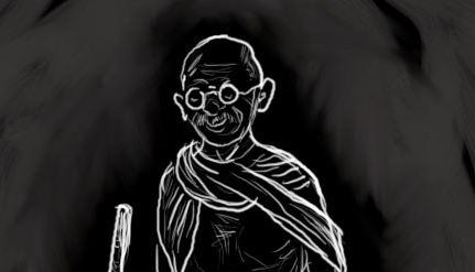 Sketch of Mahatma Gandhi, India, Asia, 1948, Stock Photo, Picture And  Rights Managed Image. Pic. DPA-JAY-272118 | agefotostock