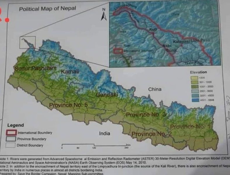 New Map Of Nepal Area Nepal Cabinet Approves New Map Showing Land Disputed With India As Nepali  Territory