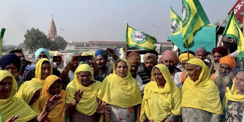 women lead Farmers Protest