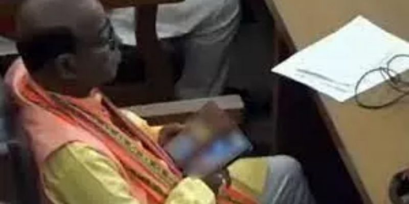Boudi Forced Porn Video Download - Tripura: Video Shows BJP MLA Watching Porn During Assembly Session