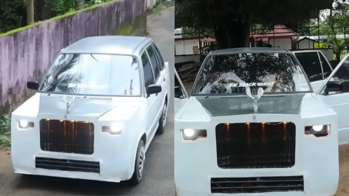 45 हज़ार में मारूती 800 को रॉल्स रॉइस बना दिया, Video Viral हो गया! - viral  video of kerala teenager transforms maruti 800 to rolls royce car - The  Lallantop